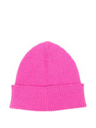 Berretto per neonata Emilio Pucci Junior fucsia con logo intarsiato PZ0037 Z2362 543 EMILIO PUCCI KIDS 