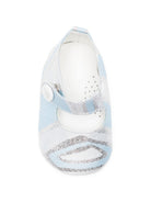 Ballerine per neonata Emilio Pucci Junior azzurro con stampa Iride PZ0066 S0273 600AG EMILIO PUCCI KIDS 