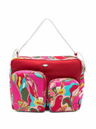 Borsa per bambina Emilio Pucci Kids rosa con stampa grafica astratta PZ0088 J0572 543MC EMILIO PUCCI KIDS 