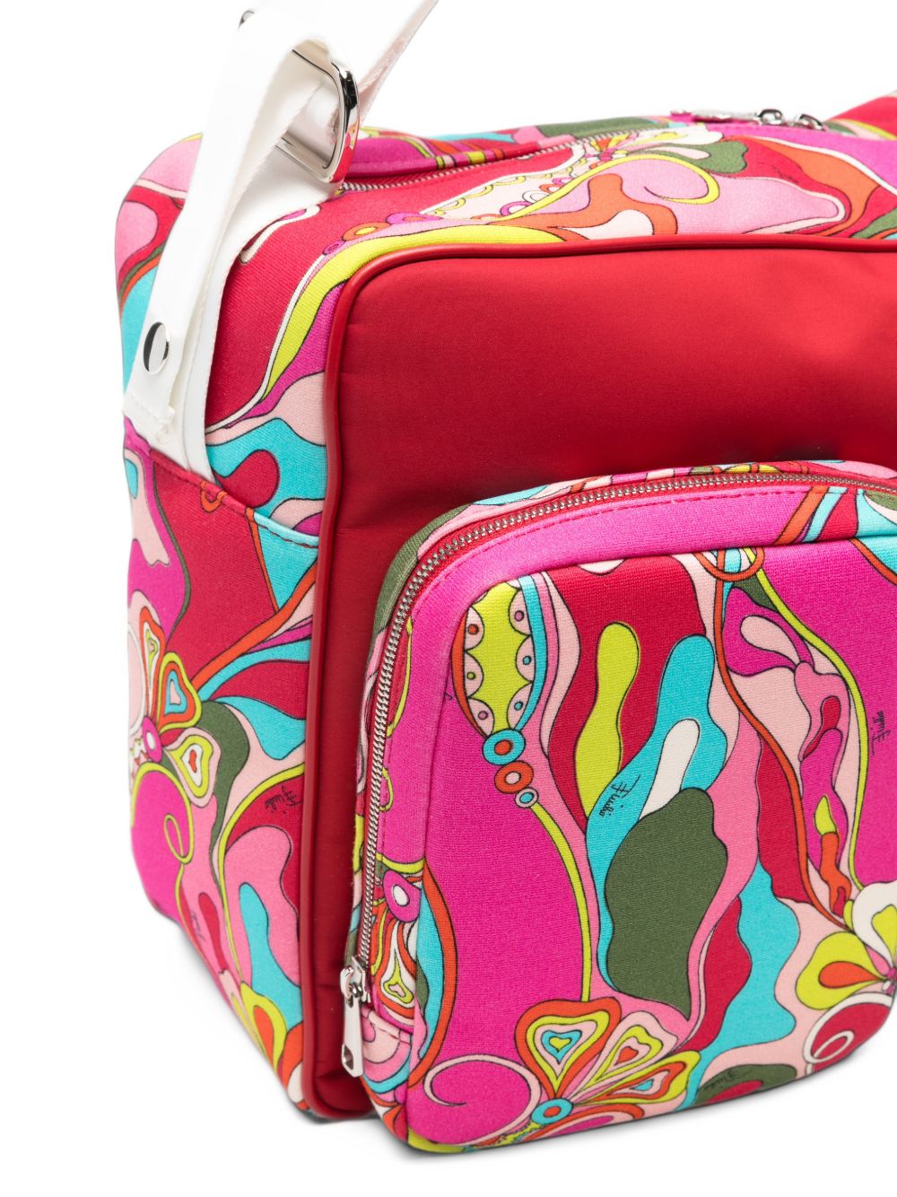 Borsa per bambina Emilio Pucci Kids rosa con stampa grafica astratta PZ0088 J0572 543MC EMILIO PUCCI KIDS 