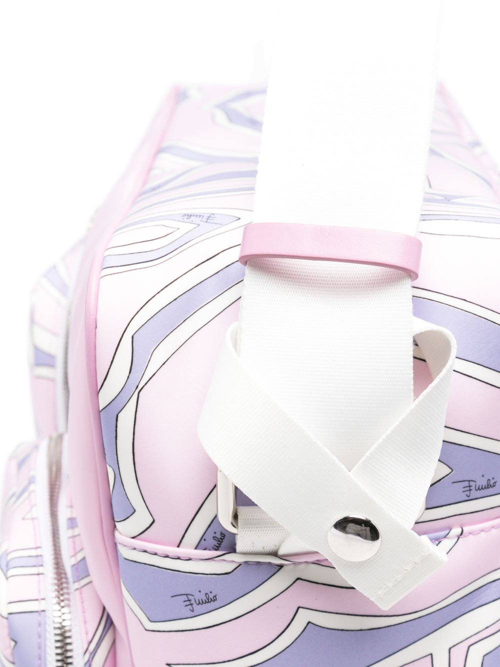 Borsa fasciatoio per neonati Emilio Pucci Junior multicolore con stampa Marmo PZ0088 N0439 51SCE EMILIO PUCCI KIDS 