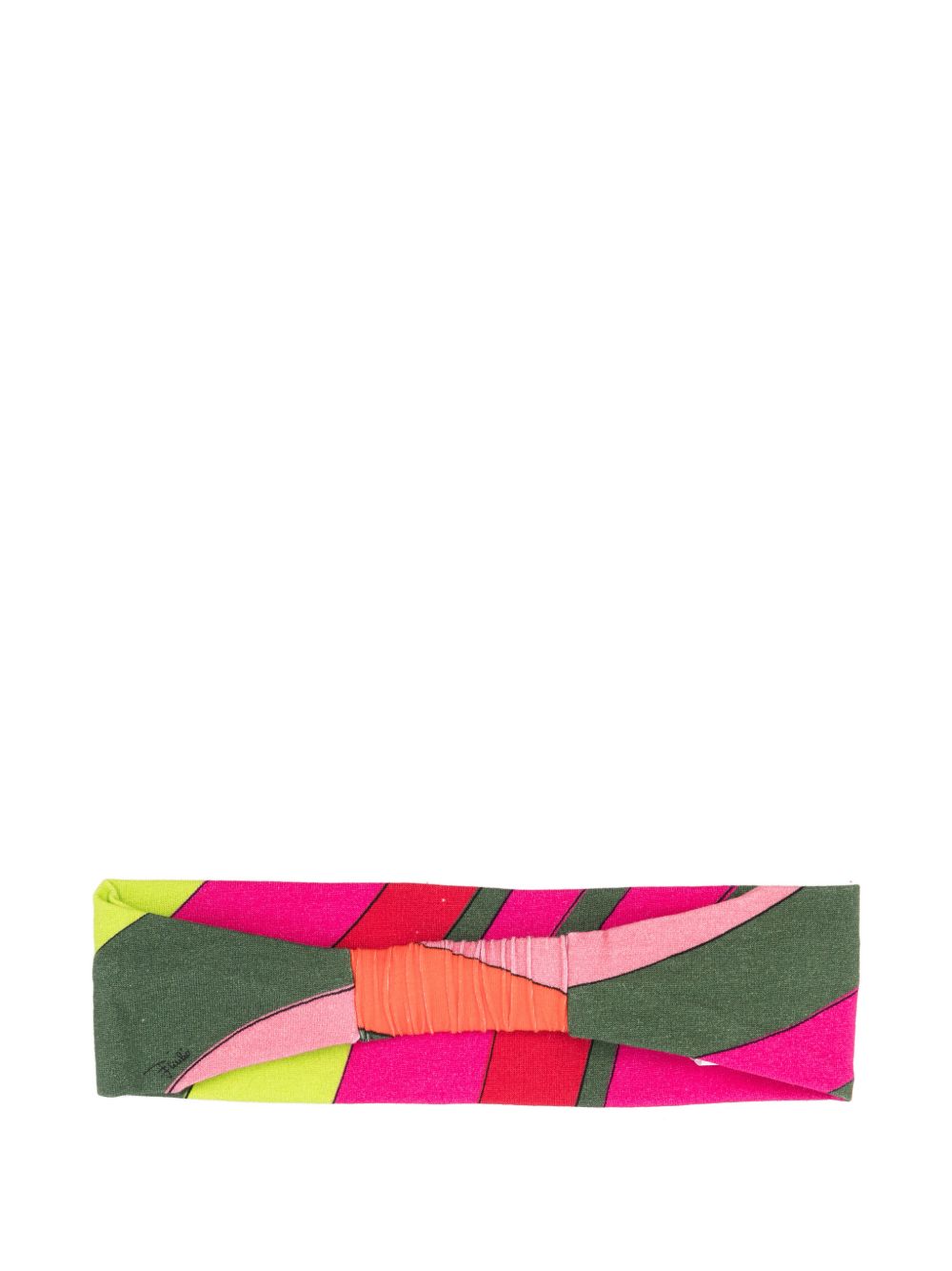 Fascia per capelli per neonata Emilio Pucci Junior multicolore con stampa Iride PZ0A14 Z3346 999 EMILIO PUCCI KIDS 