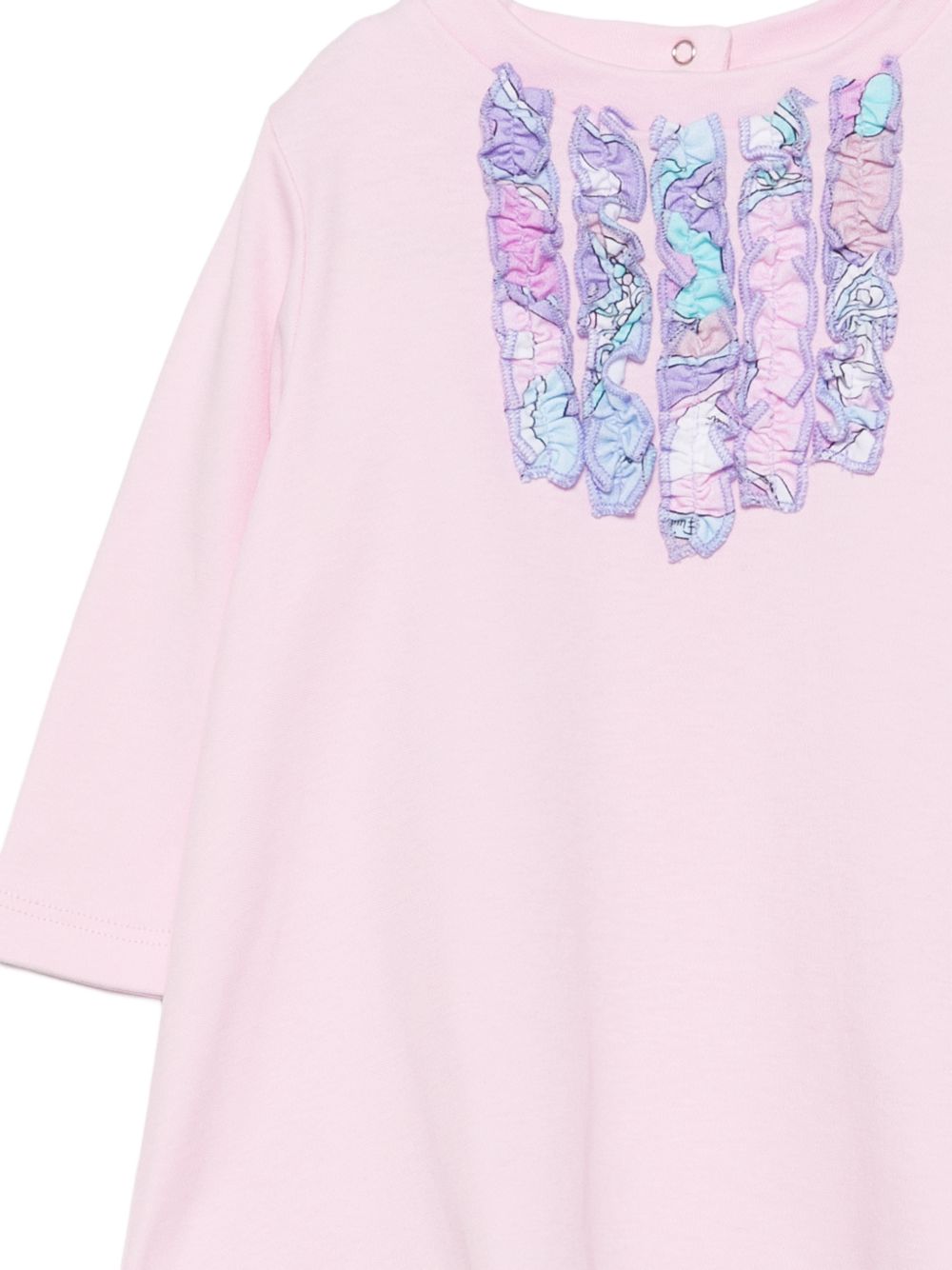 Abito per neonata Emilio Pucci Kids rosa con dettagli ruches sul davanti PZ1010 Z3278 51S EMILIO PUCCI KIDS 