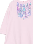 Abito per neonata Emilio Pucci Kids rosa con dettagli ruches sul davanti PZ1010 Z3278 51S EMILIO PUCCI KIDS 