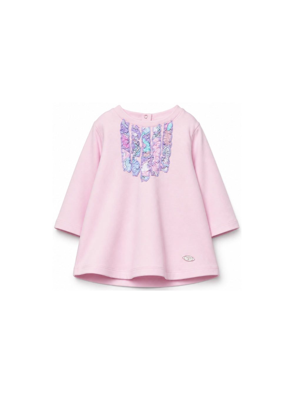 Abito per neonata Emilio Pucci Kids rosa con dettagli ruches sul davanti PZ1010 Z3278 51S EMILIO PUCCI KIDS 