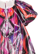 Abito per bambina Emilio Pucci Kids multicolor stampa grafica geometrica<BR/> PZ1B81 S0277 930MC EMILIO PUCCI KIDS 