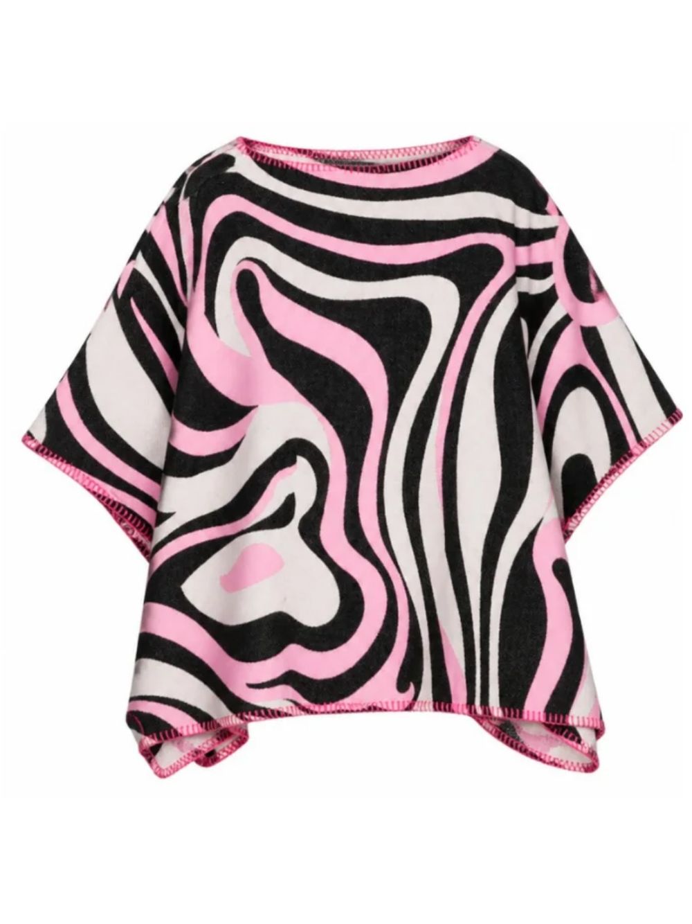 Poncho per bambina Emilio Pucci Kids multicolore con stampa grafica Iride all-over PZ2B00 E0267 515NE EMILIO PUCCI KIDS 