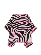 Poncho per bambina Emilio Pucci Kids multicolore con stampa grafica Iride all-over PZ2B00 E0267 515NE EMILIO PUCCI KIDS 
