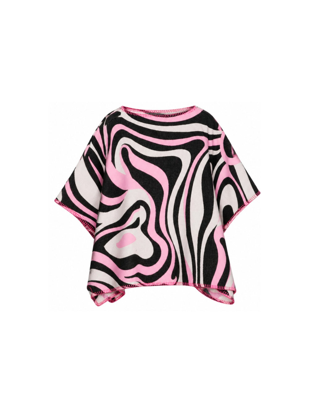 Poncho per bambina Emilio Pucci Kids multicolore con stampa grafica Iride all-over PZ2B00 E0267 515NE EMILIO PUCCI KIDS 