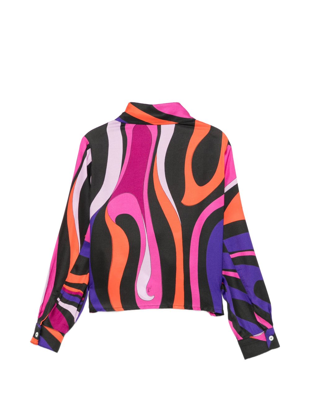 Camicia per bambina Emilio Pucci Junior multicolore con stampa Marmo PZ5A00 K0298 930FU EMILIO PUCCI KIDS 