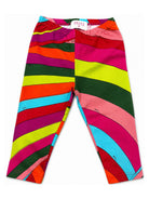 Pantaloni per neonata Emilio Pucci Kids multicolore con stampa grafica all-over PZ6020 Z3344 999 EMILIO PUCCI KIDS 