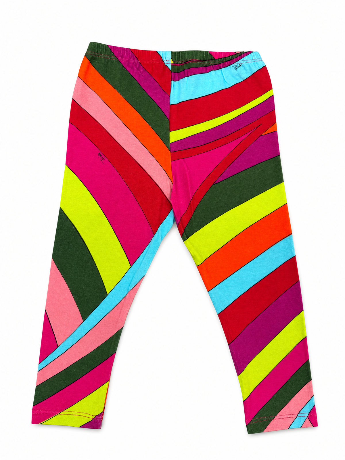 Pantaloni per neonata Emilio Pucci Kids multicolore con stampa grafica all-over PZ6020 Z3344 999 EMILIO PUCCI KIDS 