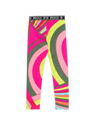 Leggings Mirra per bambina Emilio Pucci Junior multicolore con stampa astratta PZ6A41 Z3346 999 EMILIO PUCCI KIDS 