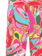 Pantaloni per bambina Emilio Pucci Kids multicolore con stampa grafica Iride PZ6B10 V0194 543MC EMILIO PUCCI KIDS 