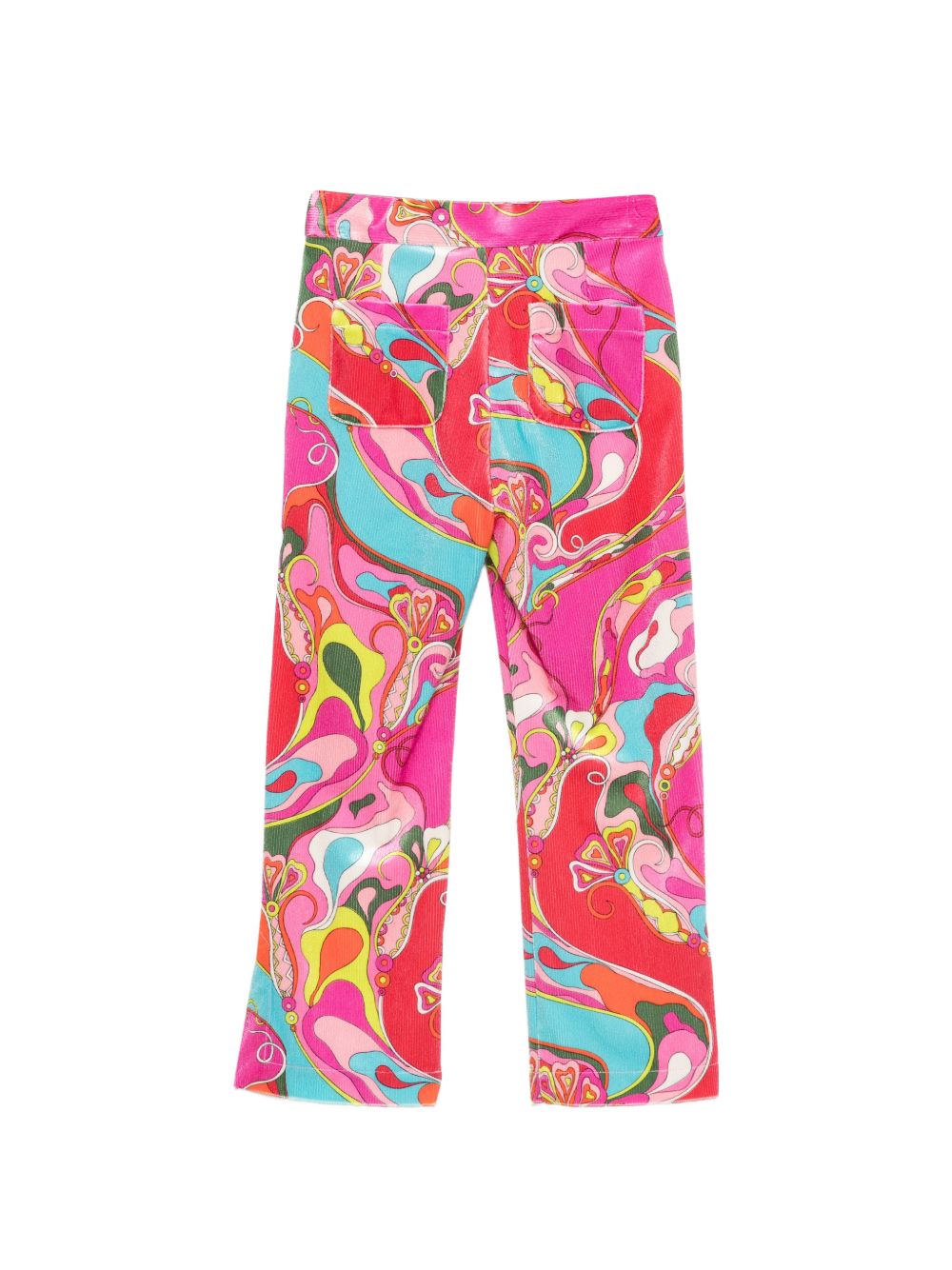 Pantaloni per bambina Emilio Pucci Kids multicolore con stampa grafica Iride PZ6B10 V0194 543MC EMILIO PUCCI KIDS 