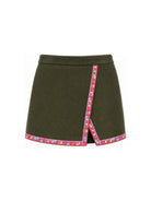 Gonna per bambina Emilio Pucci Kids verde con finiture con motivo geometrico PZ7A50 E0259 783 EMILIO PUCCI KIDS 