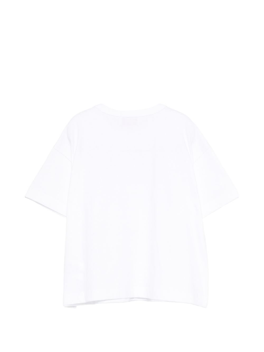 T-shirt per bambina Emilio Pucci Junior bianca con dettaglio logo con borchie PZ8A11 Z3672 100 EMILIO PUCCI KIDS 
