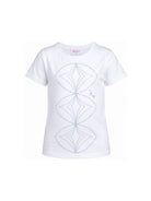 T-shirt per bambina Emilio Pucci Kids bianca con dettagli paillettes PZ8B01 Z3672 100CE EMILIO PUCCI KIDS 