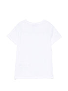 T-shirt per bambina Emilio Pucci Kids bianca con dettagli paillettes PZ8B01 Z3672 100CE EMILIO PUCCI KIDS 