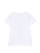 T-shirt per bambina Emilio Pucci Kids bianca con dettagli paillettes PZ8B01 Z3672 100NE EMILIO PUCCI KIDS 