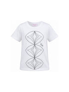T-shirt per bambina Emilio Pucci Kids bianca con dettagli paillettes PZ8B01 Z3672 100NE EMILIO PUCCI KIDS 