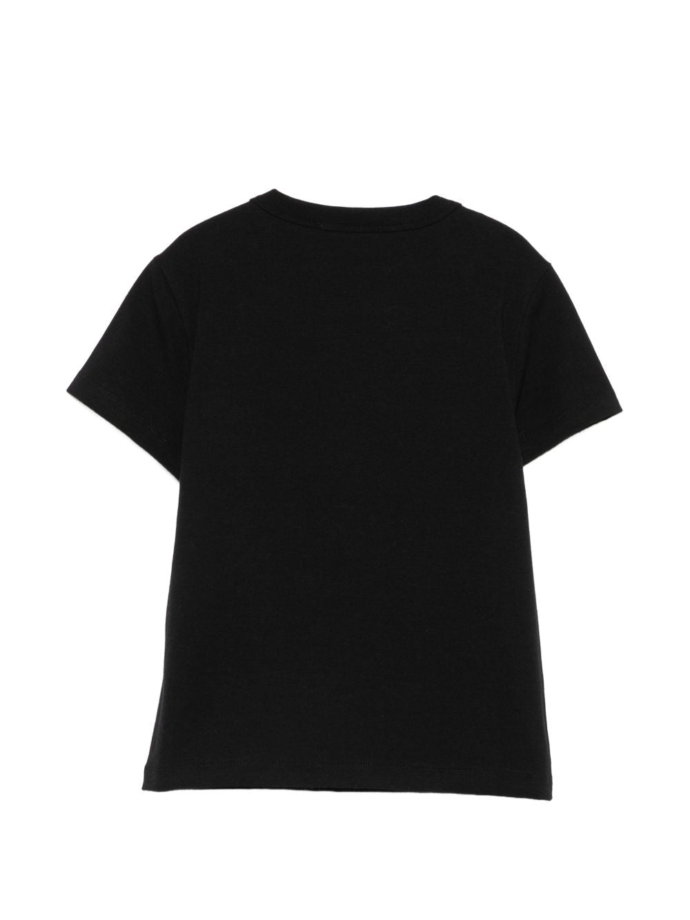 T-shirt per bambina Emilio Pucci Kids nera con logo ricamato sul davanti PZ8B31 Z3277 930FU EMILIO PUCCI KIDS 