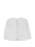 Cardigan per neonata Emilio Pucci Kids grigio con chiusura a bottoni PZ9010 X0006 100AG EMILIO PUCCI KIDS 