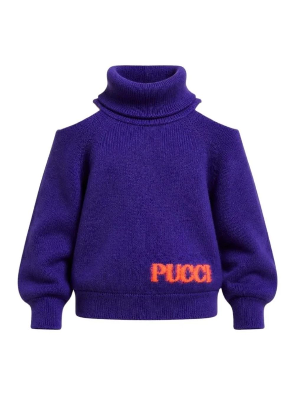 Maglione per bambina Emilio Pucci Kids viola con collo alto PZ9A00 Z2362 529 EMILIO PUCCI KIDS 