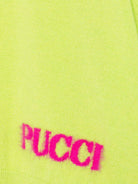 Maglione per bambina Emilio Pucci Kids verde con logo ricamato sul davanti PZ9A00 Z2362 784 EMILIO PUCCI KIDS 