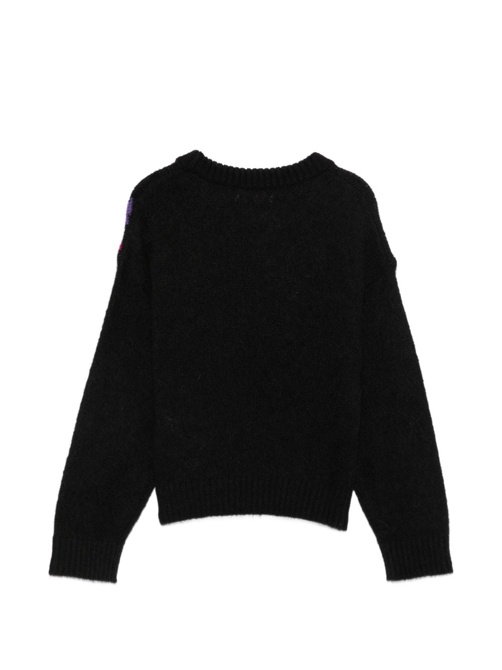 Maglione per bambina Emilio Pucci Kids nero con stampa astratta PZ9A20 W0218 930 EMILIO PUCCI KIDS 