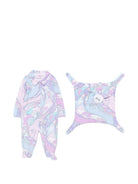 Set tutina e doudou per neonata Emilio Pucci Kids viola con stampa grafica all-over PZB010 Z3344 51SCE EMILIO PUCCI KIDS 