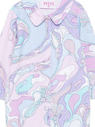 Set tutina e doudou per neonata Emilio Pucci Kids viola con stampa grafica all-over PZB010 Z3344 51SCE EMILIO PUCCI KIDS 