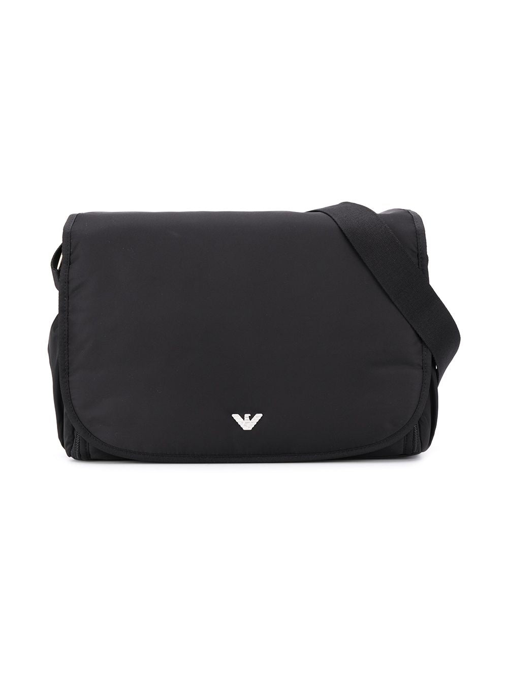 Borsa fasciatoio per neonati Emporio Armani Kids nera con placca con logo 402145 CC904 00020 EMPORIO ARMANI KIDS 