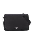 Borsa fasciatoio per neonati Emporio Armani Kids nera con placca con logo 402145 CC904 00020 EMPORIO ARMANI KIDS 