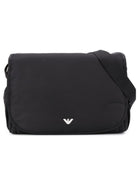 Borsa fasciatoio per neonati Emporio Armani Kids nera con placca con logo 402145 CC904 00020 EMPORIO ARMANI KIDS 
