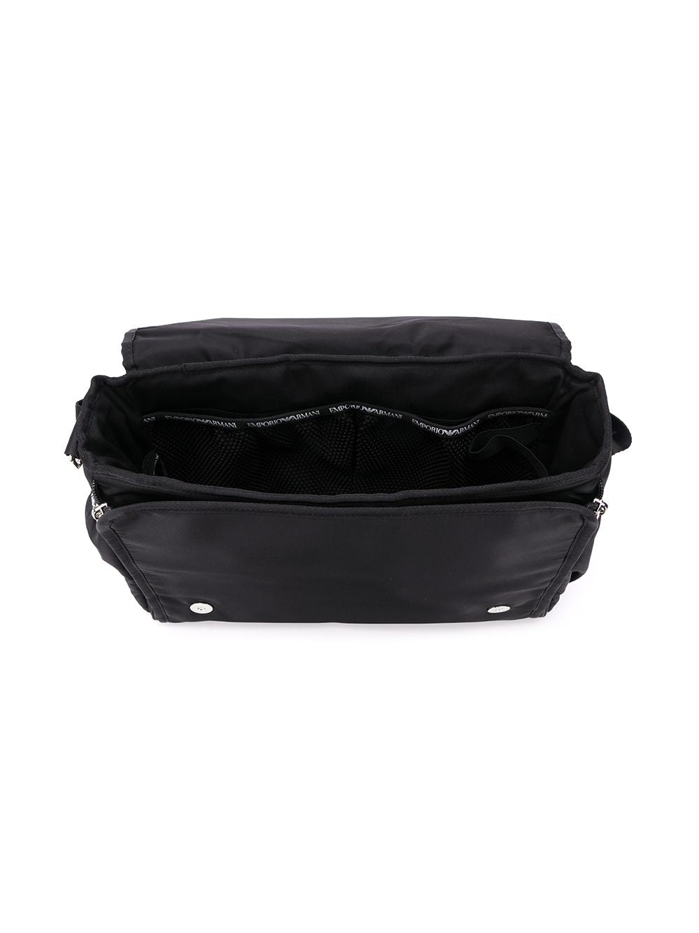 Borsa fasciatoio per neonati Emporio Armani Kids nera con placca con logo 402145 CC904 00020 EMPORIO ARMANI KIDS 