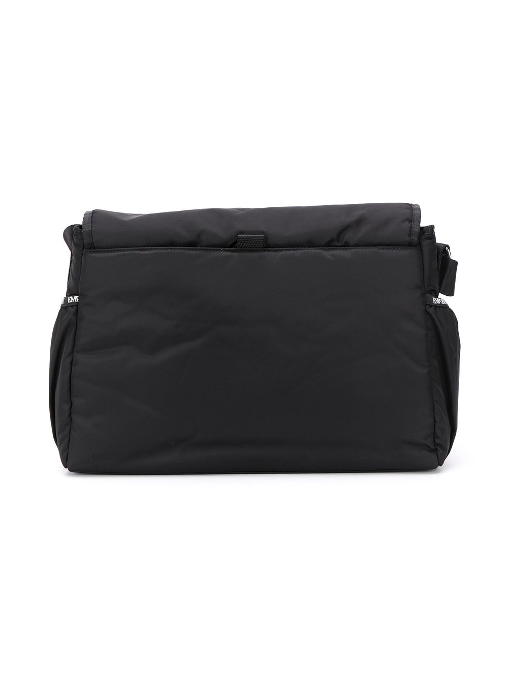 Borsa fasciatoio per neonati Emporio Armani Kids nera con placca con logo 402145 CC904 00020 EMPORIO ARMANI KIDS 