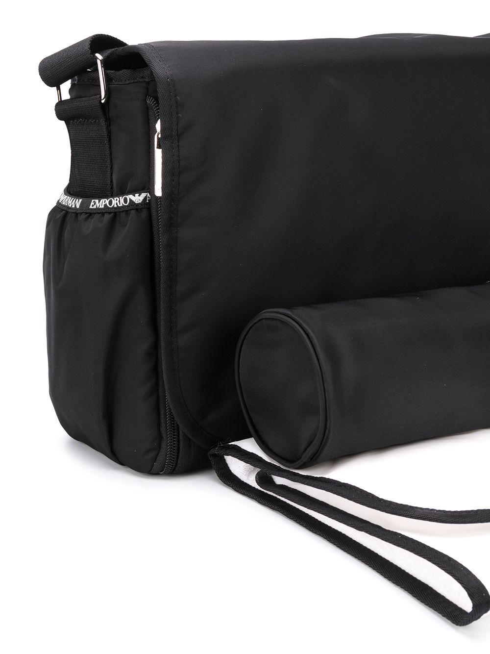Borsa fasciatoio per neonati Emporio Armani Kids nera con placca con logo 402145 CC904 00020 EMPORIO ARMANI KIDS 