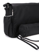 Borsa fasciatoio per neonati Emporio Armani Kids nera con placca con logo 402145 CC904 00020 EMPORIO ARMANI KIDS 