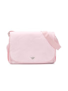 Borsa fasciatoio per neonati Emporio Armani Kids rosa con placca con logo 402145 CC904 00070 EMPORIO ARMANI KIDS 