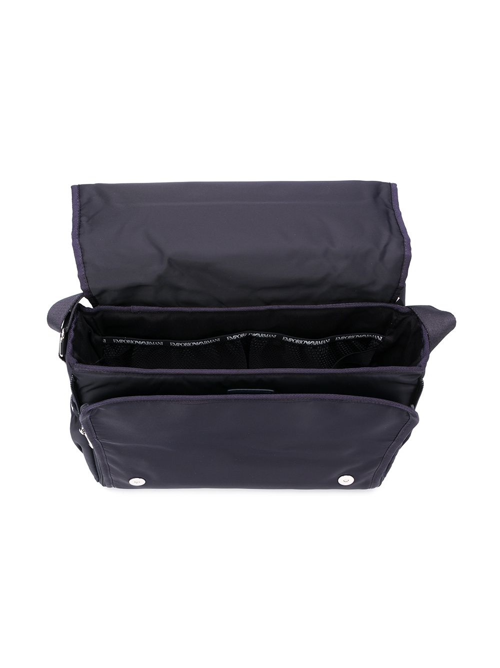 Borsa fasciatoio per neonati Emporio Armani Kids blu con placca con logo sul davanti 402145 CC904 06935 EMPORIO ARMANI KIDS 
