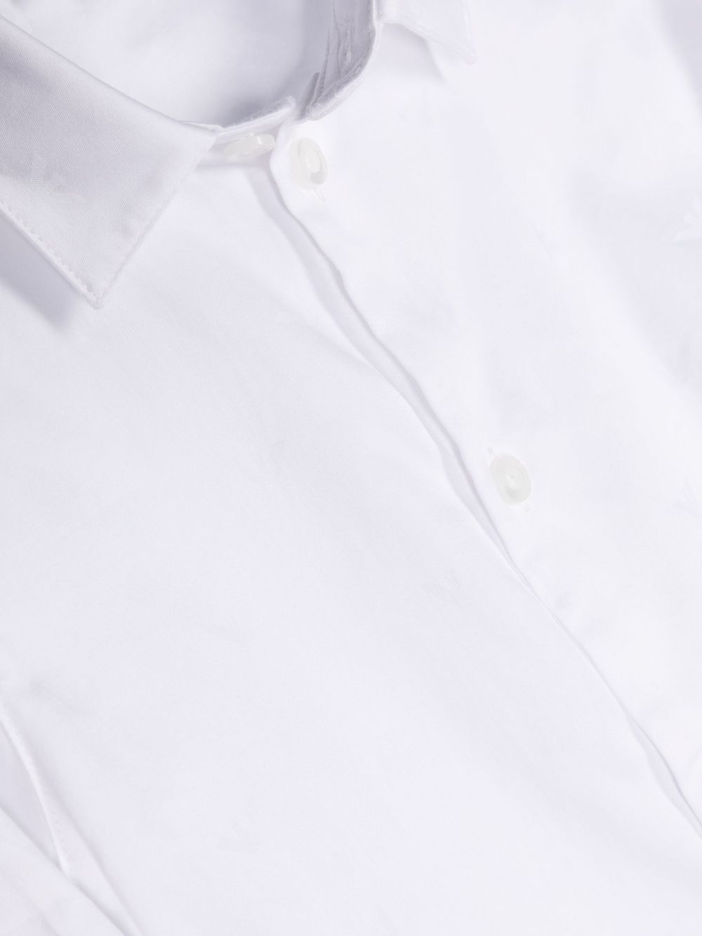 Camicia per bambino Emporio Armani Kids bianca con logo jacquard 8N4C09 1N06Z 0100 EMPORIO ARMANI KIDS 
