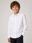 Camicia per bambino Emporio Armani Kids bianca con colletto a punta 8N4CJ0 1N06Z 0100 EMPORIO ARMANI KIDS 
