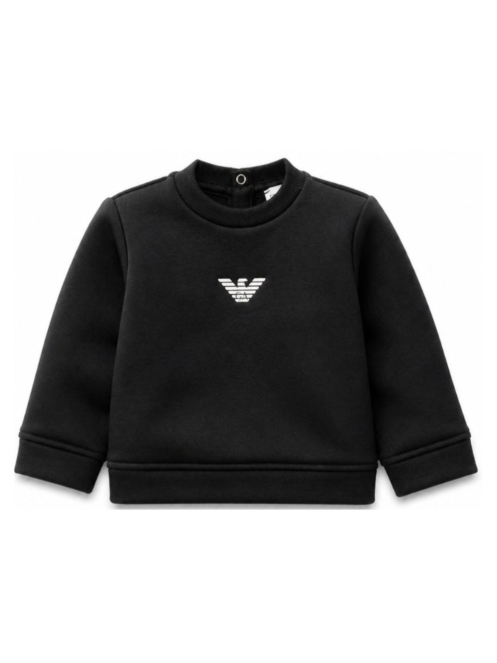 Felpa per neonato Emporio Armani Kids blu con logo aquila sul davanti EB000301 AF14681 MB053 EMPORIO ARMANI KIDS 