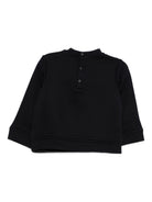 Felpa per neonato Emporio Armani Kids blu con logo aquila sul davanti EB000301 AF14681 MB053 EMPORIO ARMANI KIDS 