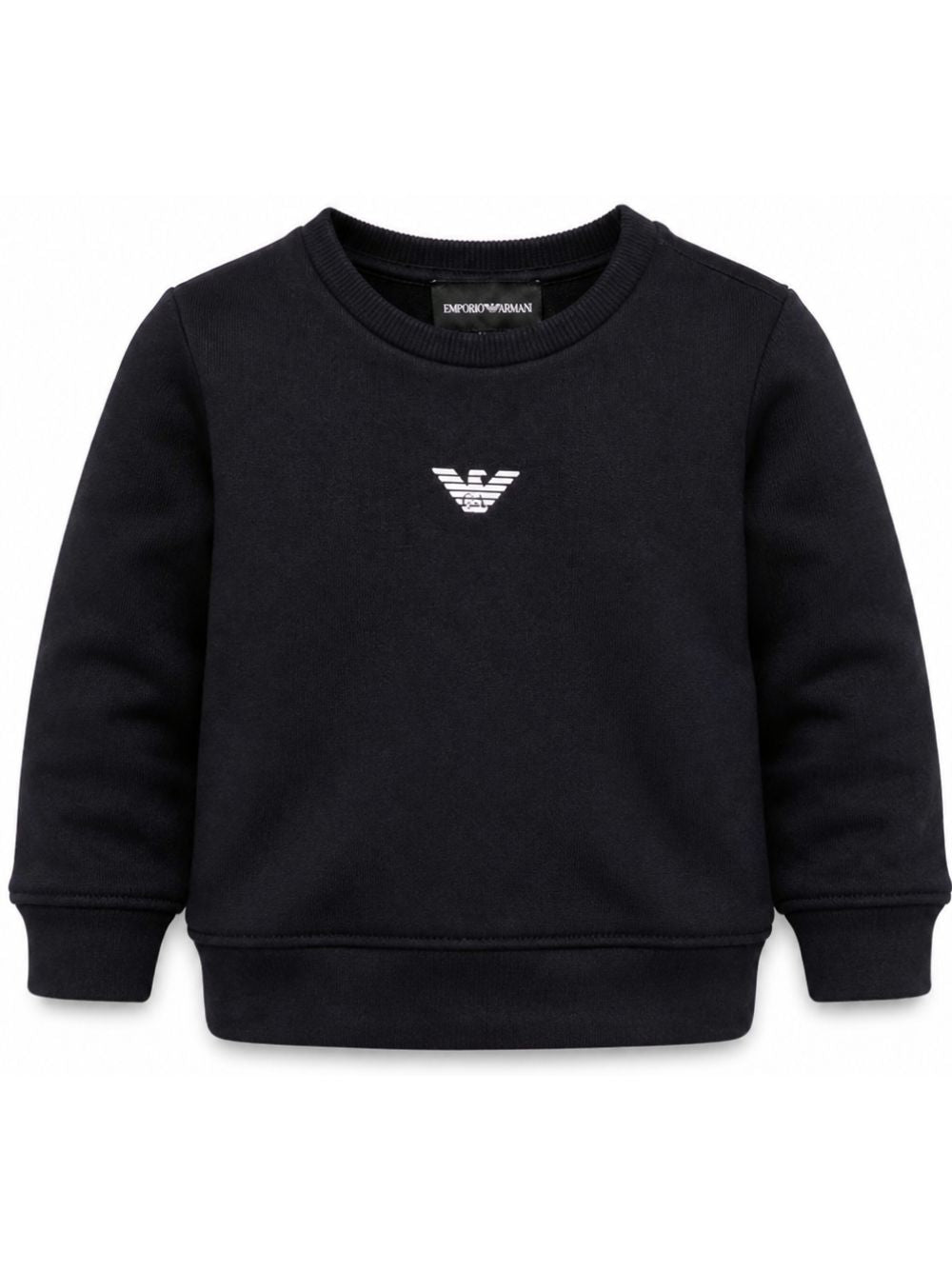 Felpa per bambino Emporio Armani Kids blu con logo aquila sul davanti EB000302 AF14681 MB053 EMPORIO ARMANI KIDS 