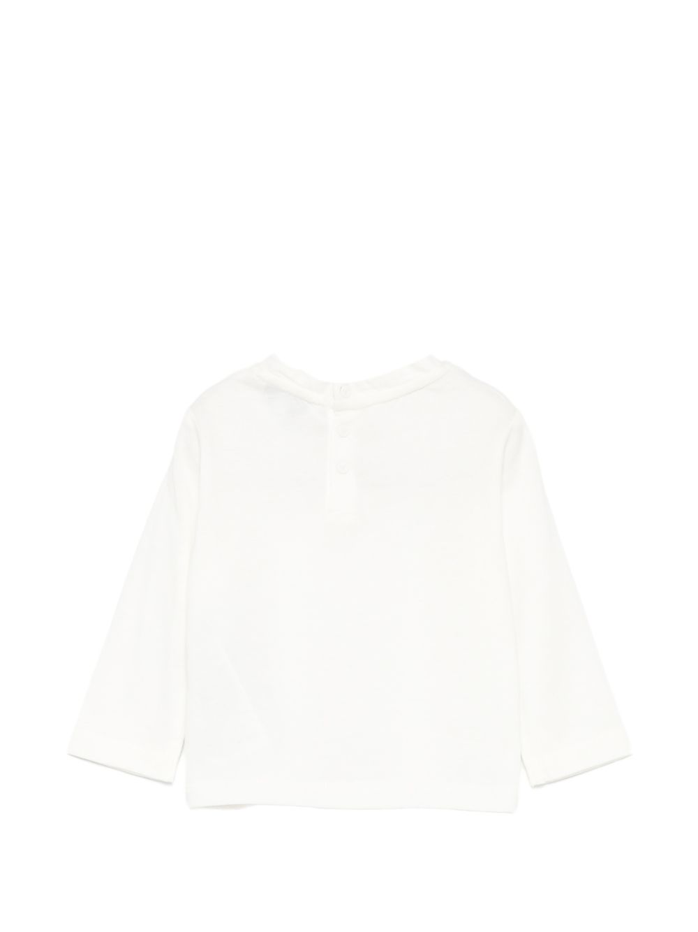 T-shirt per neonato Emporio Armani Kids bianca con logo sul davanti EB000418 AF15013 M0135 EMPORIO ARMANI KIDS 