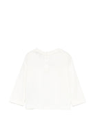 T-shirt per neonato Emporio Armani Kids bianca con logo sul davanti EB000418 AF15013 M0135 EMPORIO ARMANI KIDS 