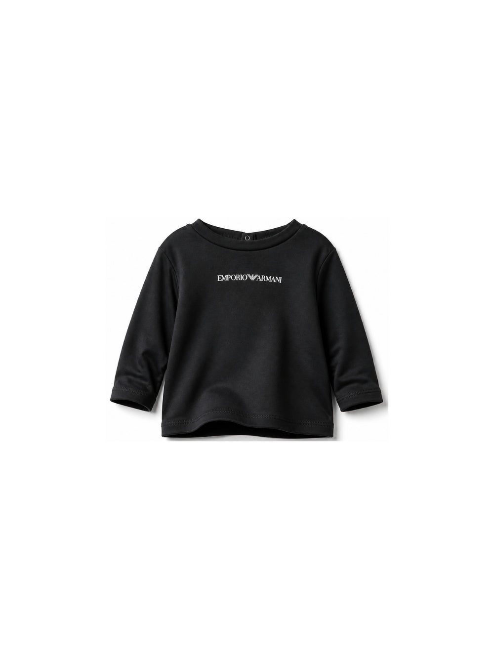 T-shirt per neonato Emporio armani nera a maniche lunghe EB000418 AF15013 MB005 EMPORIO ARMANI KIDS 
