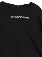 T-shirt per neonato Emporio armani nera a maniche lunghe EB000418 AF15013 MB005 EMPORIO ARMANI KIDS 